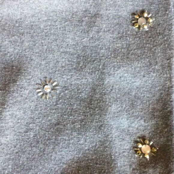 Zenergy by Chico’s‎ Embellished Zip Up Gray Hoodie Chico’s Size 0 Reg 4/6 - Picture 5 of 9